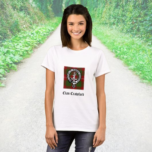 Clan Crawford Crest Tartan T-shirt