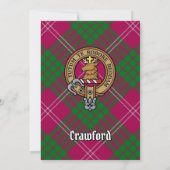 Clan Crawford Crest Uitnodiging (Achterkant)
