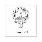 Clan Crawford Crest Zelfinktende Stempel (Design)