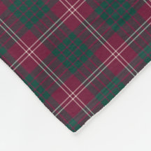 Clan Crawford Donkerrood en Groene Tartan