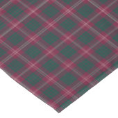 Clan Crawford Maroon en Green Scottish Tartan Tafelkleed (Gekanteld)