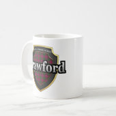 Clan Crawford Scottish Dynasty Tartan Mokken Cups (Voorkant links)