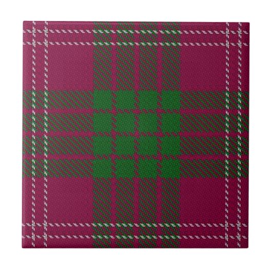 Clan Crawford Scottish Expressions Tartan Tegeltje (Voorkant)
