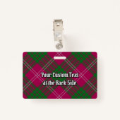 Clan Crawford Tartan Badge (Achterkant met clip)