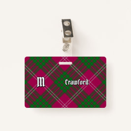 Clan Crawford Tartan Badge