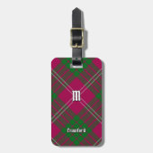 Clan Crawford Tartan Bagagelabel (Voorkant verticaal)