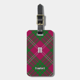 Clan Crawford Tartan Bagagelabel