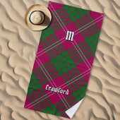 Clan Crawford Tartan Beach Towel Strandlaken