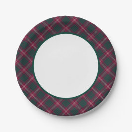 Clan Crawford Tartan Border Papieren Bordje