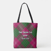 Clan Crawford Tartan Canvas tas (Achterkant)