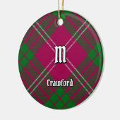 Clan Crawford Tartan Ceramic Ornament (Links)