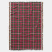 Clan Crawford Tartan Deken (Voorkant Verticaal)
