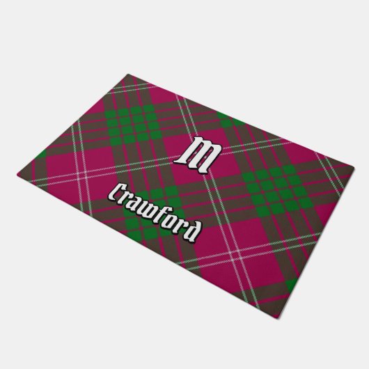 Clan Crawford Tartan Doormat Deurmat (Schuin)