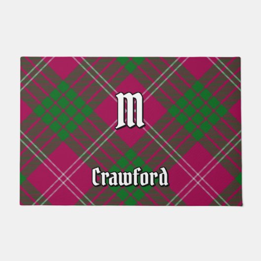 Clan Crawford Tartan Doormat Deurmat (Voorkant)