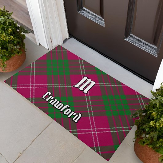 Clan Crawford Tartan Doormat Deurmat
