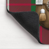 Clan Crawford Tartan en Sporran Muismat (Hoek)