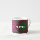 Clan Crawford Tartan Espresso Cup Kop (Voorkant rechts)
