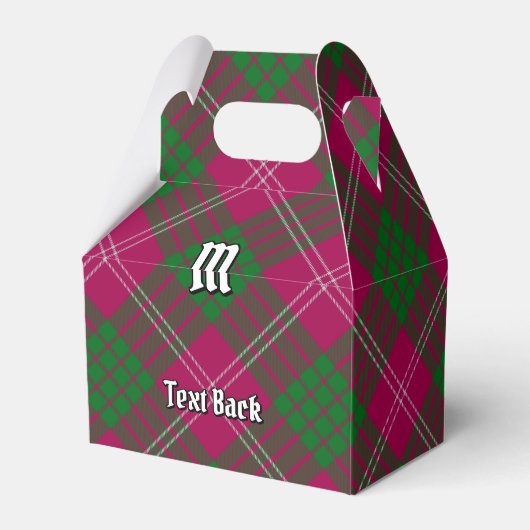 Clan Crawford Tartan Favor Box Bedankdoosjes (Achterkant)