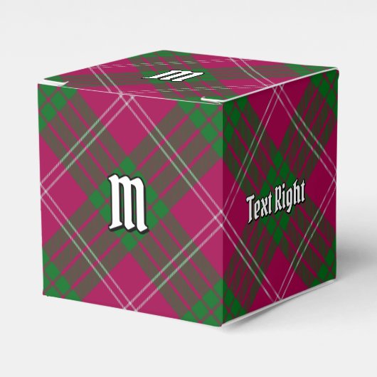 Clan Crawford Tartan Favor Box Bedankdoosjes (Voorkant Zijde)