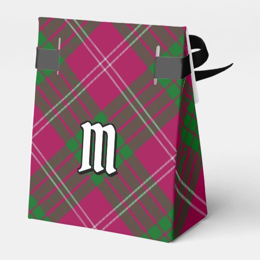 Clan Crawford Tartan Favor Box Bedankdoosjes (Achterkant)