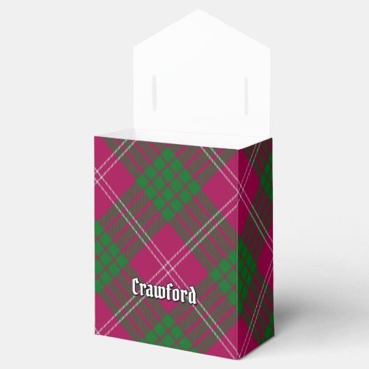 Clan Crawford Tartan Favor Box Bedankdoosjes (Geopend)