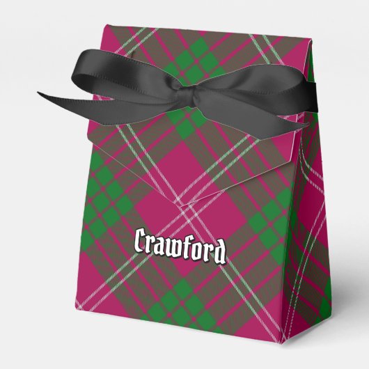 Clan Crawford Tartan Favor Box Bedankdoosjes (Voorkant Zijde)