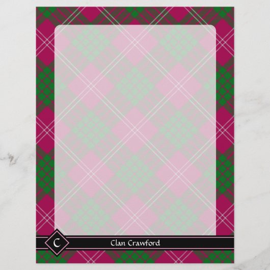 Clan Crawford Tartan Flyer (Voorkant)