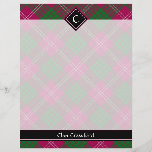 Clan Crawford Tartan Flyer (Achterkant)