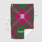 Clan Crawford Tartan Golf Towel Golfhanddoek (Insitu)