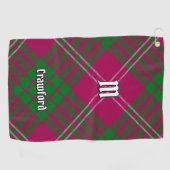 Clan Crawford Tartan Golf Towel Golfhanddoek (Horizontaal)