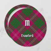 Clan Crawford Tartan Kaart (Voorkant / Achterkant)