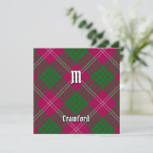 Clan Crawford Tartan Kaart (Staand voorkant)