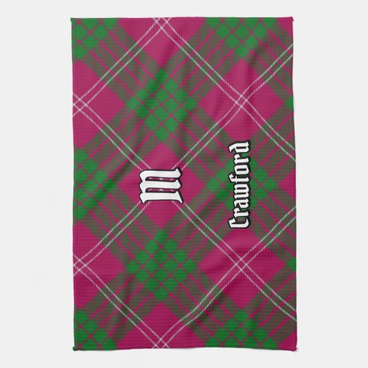 Clan Crawford Tartan Kitchen Towel Theedoek (Verticaal)