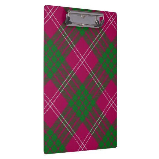 Clan Crawford Tartan Klembord (Rechts)