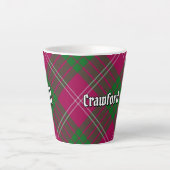 Clan Crawford Tartan Latte Mok (Voorkant)