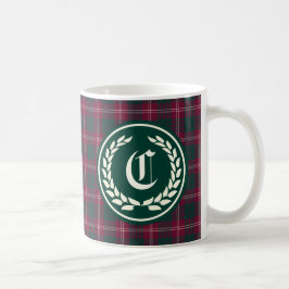 Clan Crawford Tartan Monogram Koffiemok