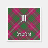 Clan Crawford Tartan Napkins Servet (Voorkant)