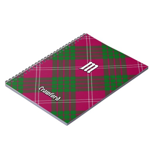 Clan Crawford Tartan Notitieboek (Linkerzijde)