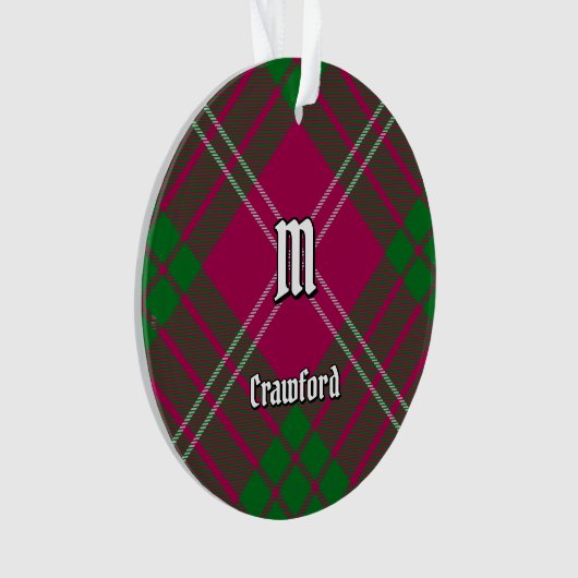 Clan Crawford Tartan Ornament (voorkant)