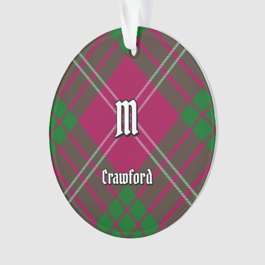 Clan Crawford Tartan Ornament (voorkant)