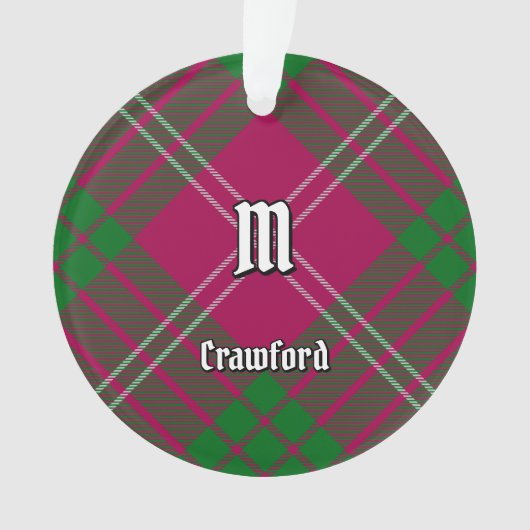 Clan Crawford Tartan Ornament (voorkant)
