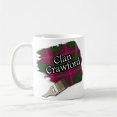 Clan Crawford Tartan Paint Brush Cup Mok (Links)