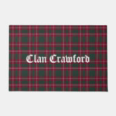 Clan Crawford Tartan Pset Deurmat (Voorkant)