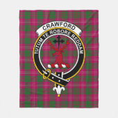 Clan Crawford Tartan Pset Fleece Deken (Voorkant)