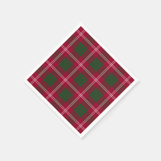Clan Crawford Tartan Pset Servetten (Hoek)