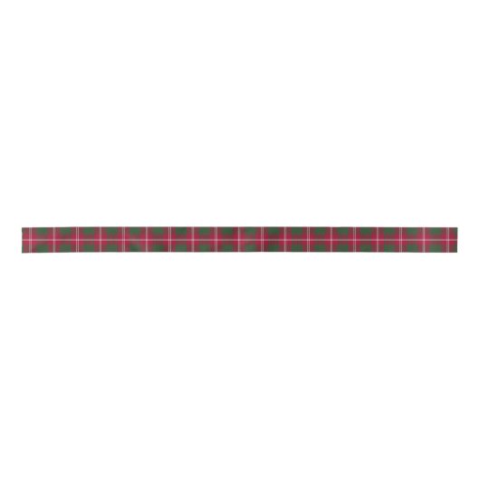 Clan Crawford Tartan Satijnen Lint (Voorkant)