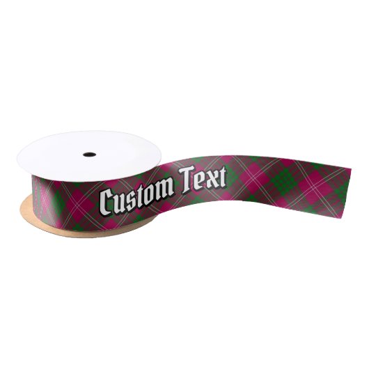 Clan Crawford Tartan Satin Ribbon Satijnen Lint (Spoel)