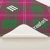 Clan Crawford Tartan Sherpa Blanket Sherpa Deken (3/4)