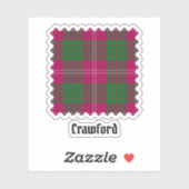 Clan Crawford Tartan Sticker (Vel)