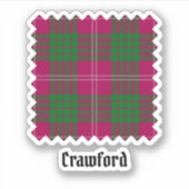 Clan Crawford Tartan Sticker (Voorkant)
